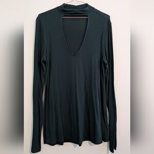 Elegant Green Long Sleeve Top